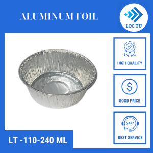 240ml round aluminum tray