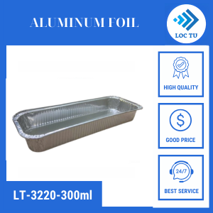 LT-3220 Rectangular Aluminum Tray 300ml