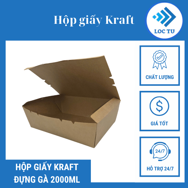 WHOLESALE KRAFT PAPER FOOD BOXES