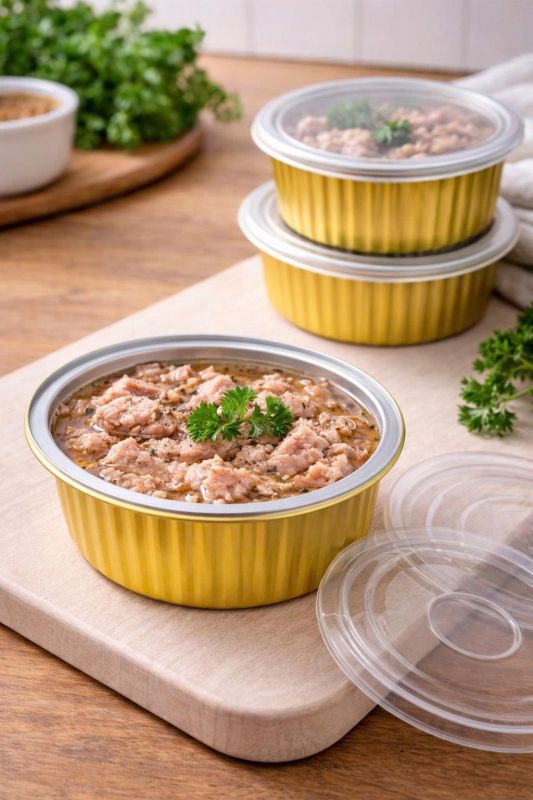 INDUSTRIAL PREMIUM ALUMINUM PACKAGING FOR MEAT PROCESSING INTEGRITY